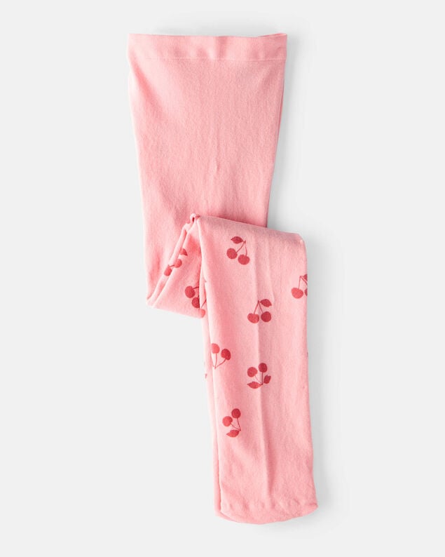 Product image 1 of Toddler Girl Cherries Print Tights - Pink