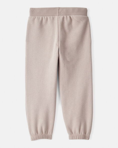 Product image 2 of Toddler Girl Cotton Joggers - Brown