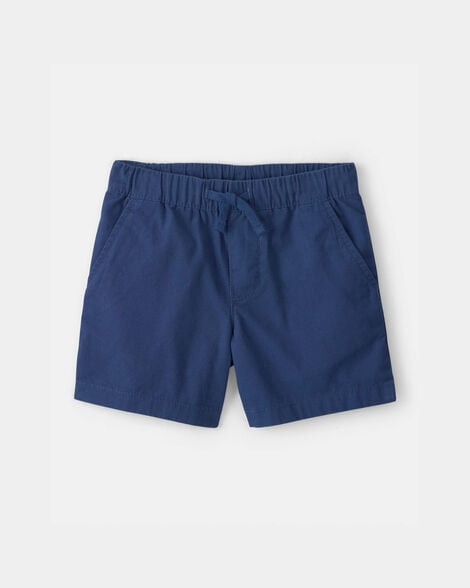 toddler boy canvas shorts - blue