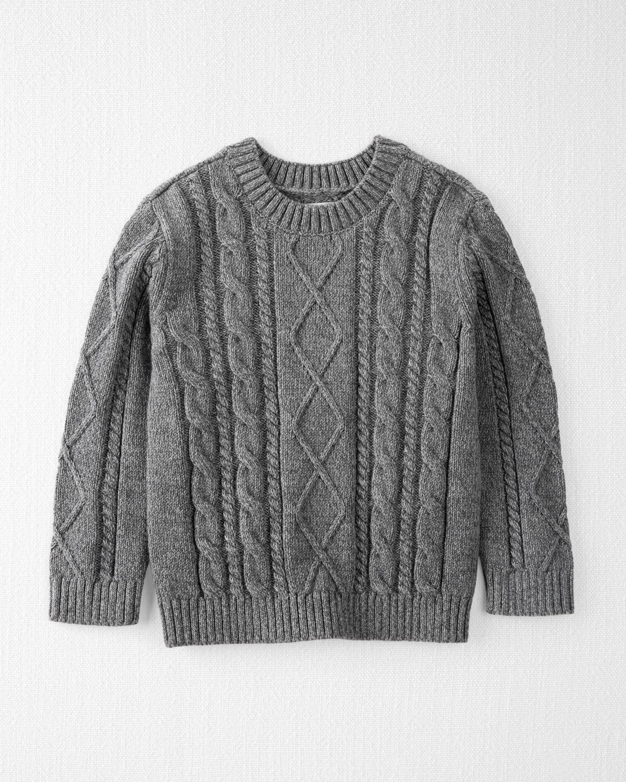 Little Planet Toddler Boys Organic Cotton Cable Knit Sweater