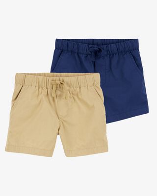Product image 1 of Toddler 2-Pack Pull-On Poplin Shorts