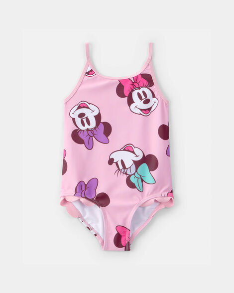 toddler girl 1-piece disney© minnie mouse swimsuit - pink