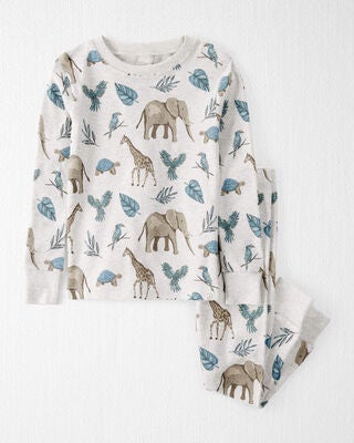Product image 1 of Toddler Safari Print Organic Cotton 2-Piece Pajamas
