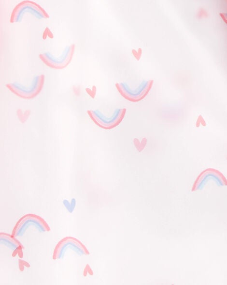  Product image 2 of Toddler Rainbow Translucent Rain Jacket - Pink