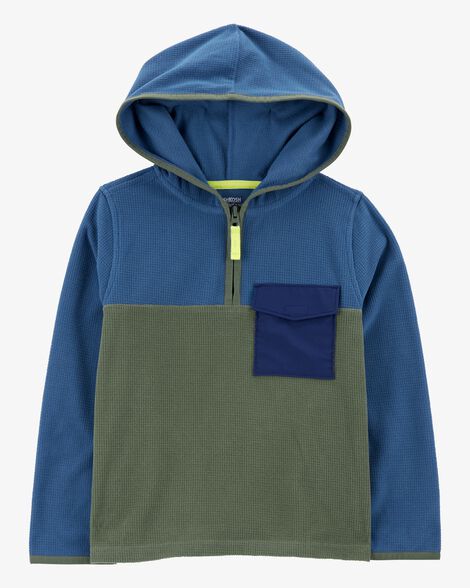  Product image 1 of Kid Colorblock Fleece Pullover - Green