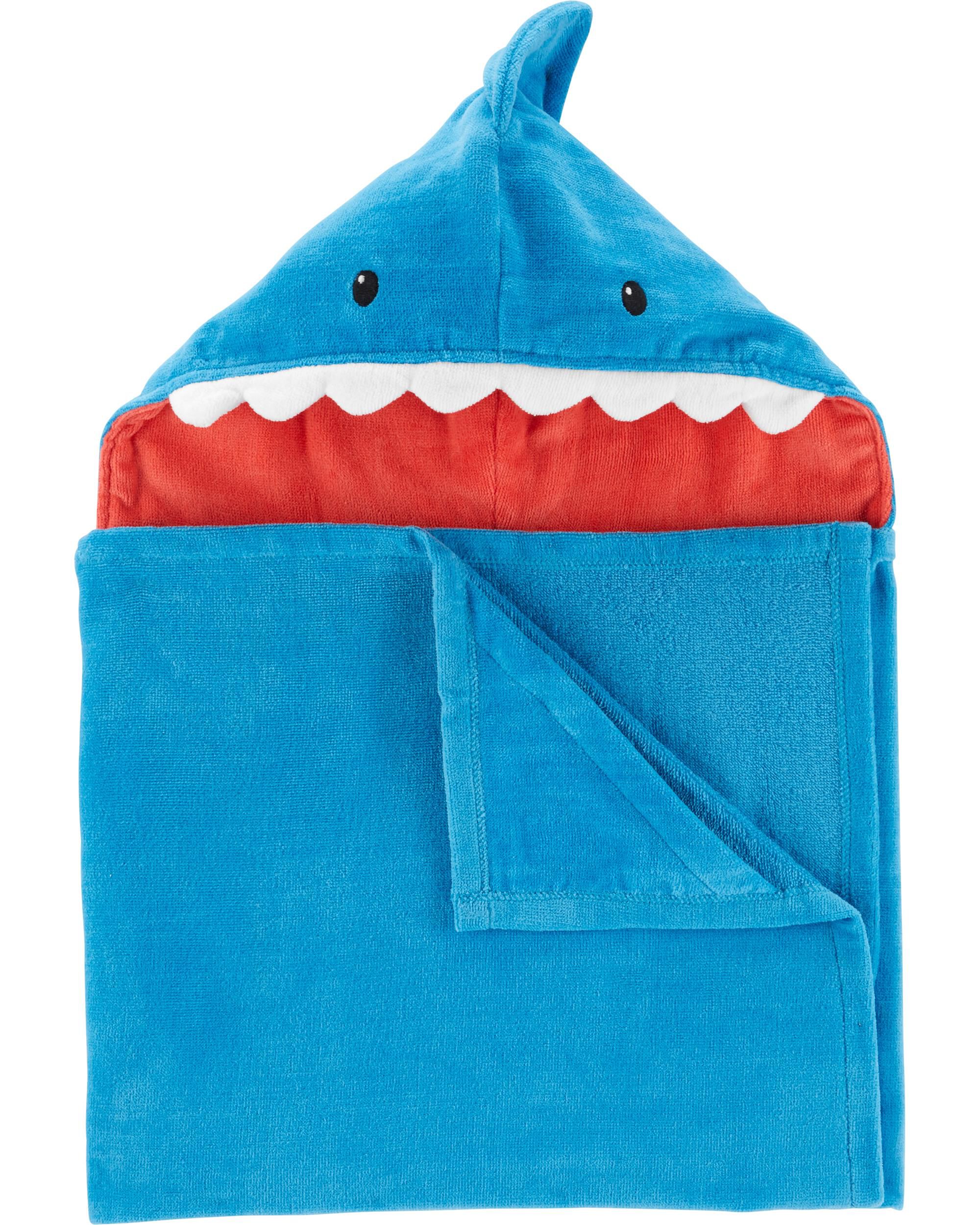 baby shark hooded towel
