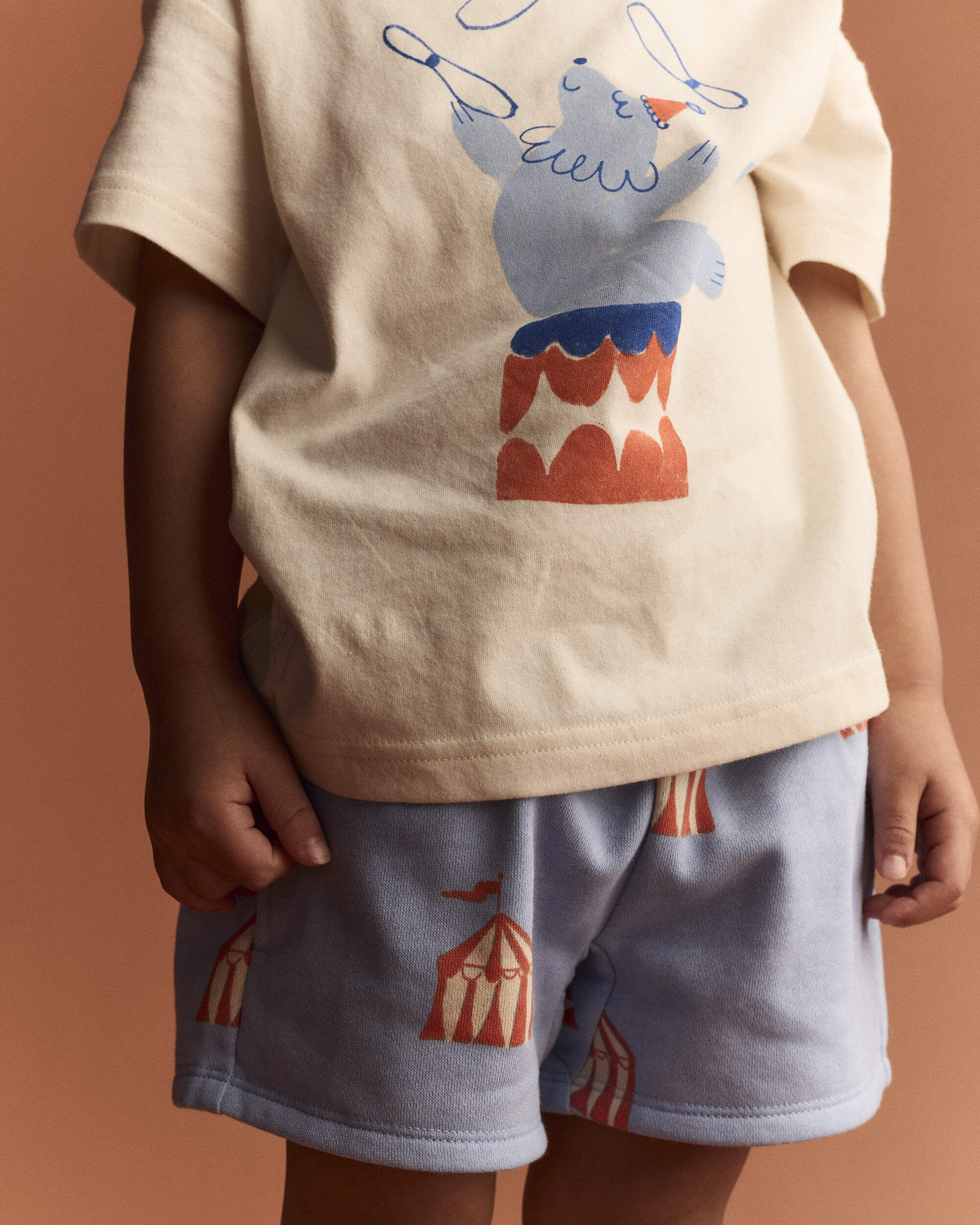 Otter Avenue Toddler City Park™ Short in Big Top Print 12M Blue