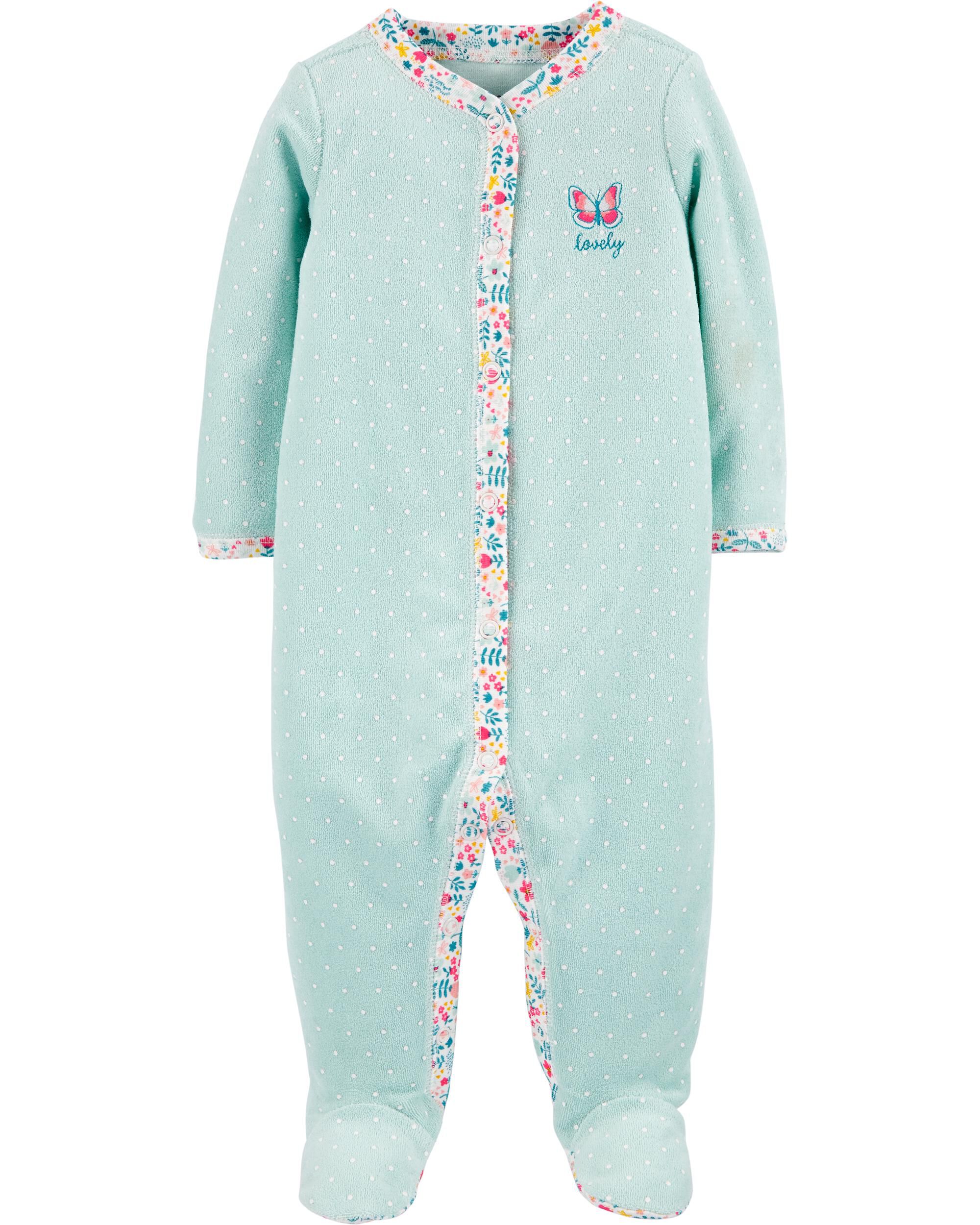 *CLEARANCE* Butterfly Snap-Up Cotton Sleep & Play