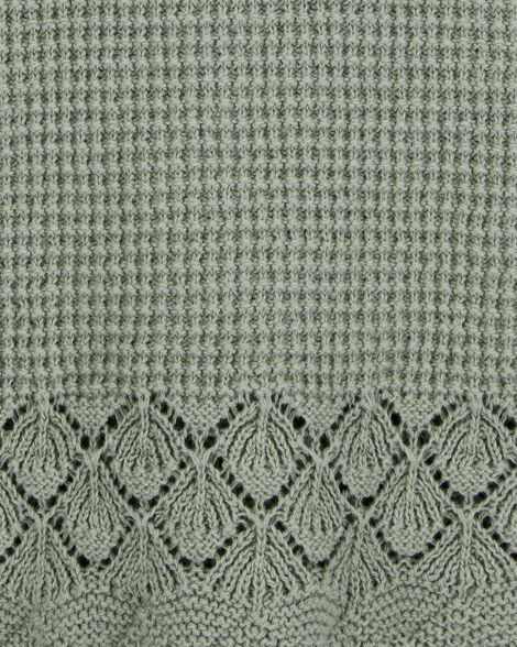  Product image 3 of Kid Pointelle Crotchet Knit Tank - Green