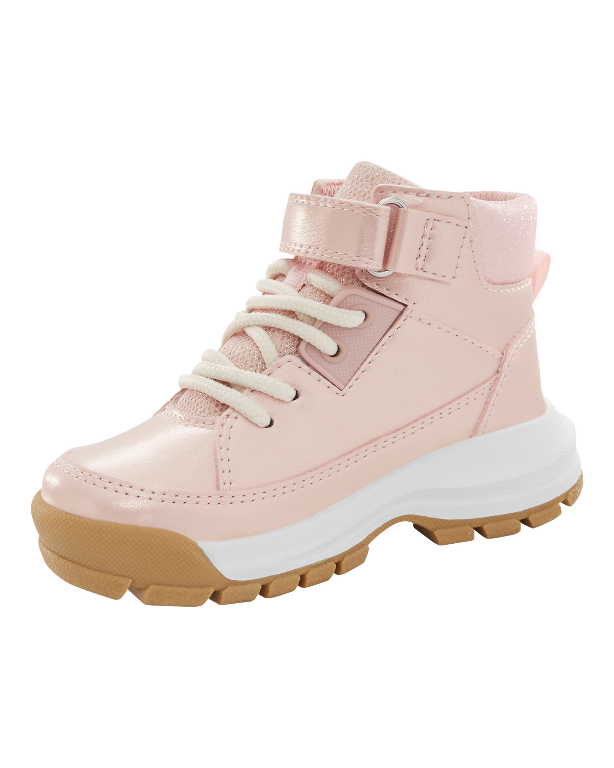 ポッポちゃん Kid Metallic Pink Lace-Up Boots - OshKosh | Carter's
