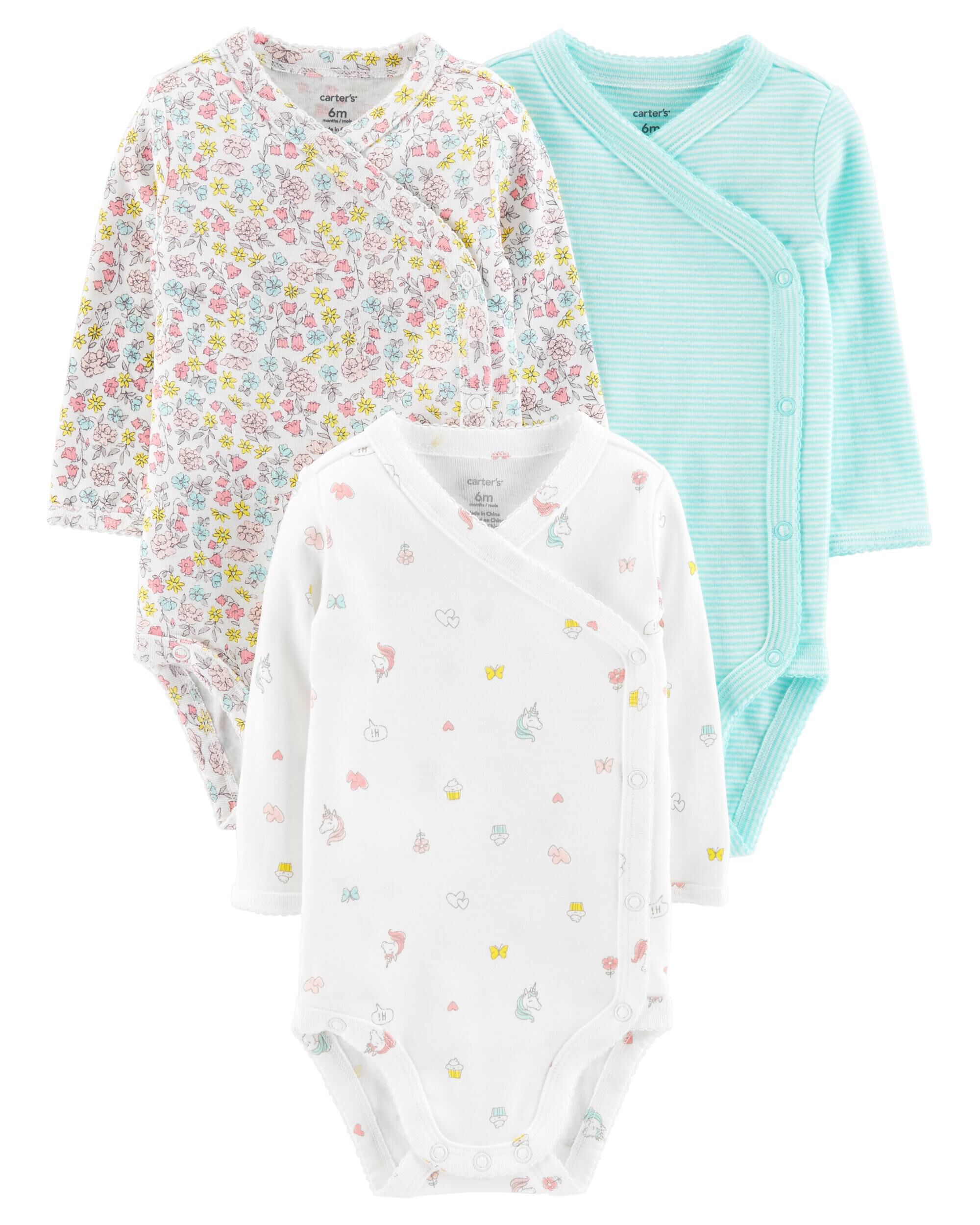 carter's side snap onesies