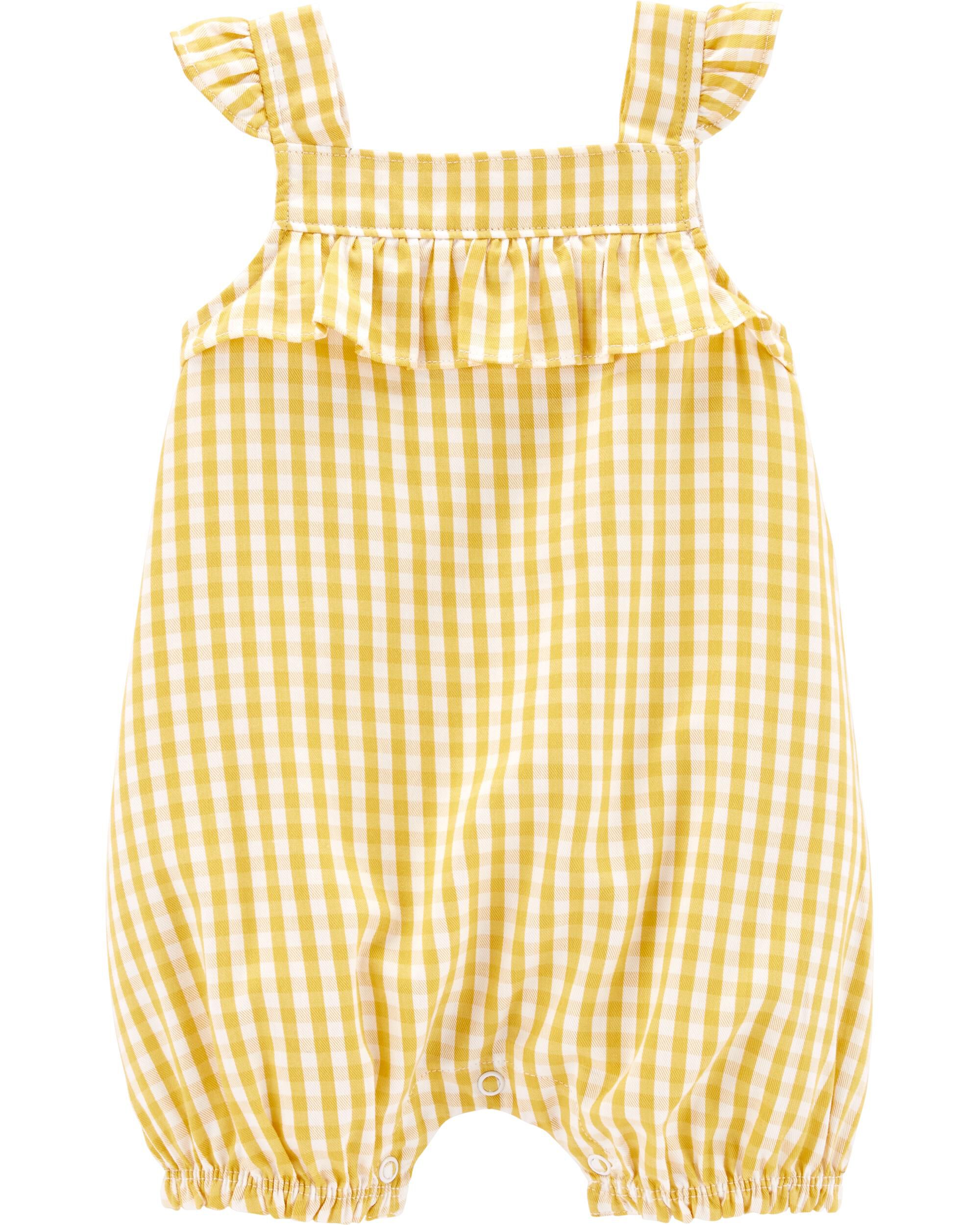 carter's yellow romper