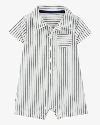 Product image 1 of Baby Striped Polo Romper