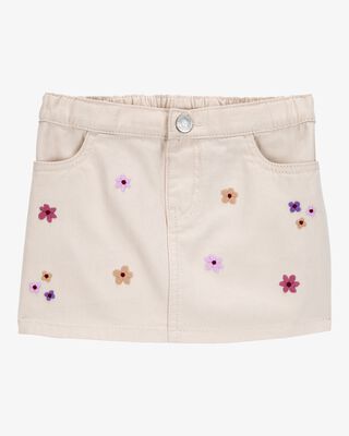 Product image 1 of Baby Floral Twill Skirt - Ivory