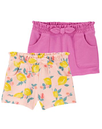 Baby 2-Pack French Terry Pull-On Shorts