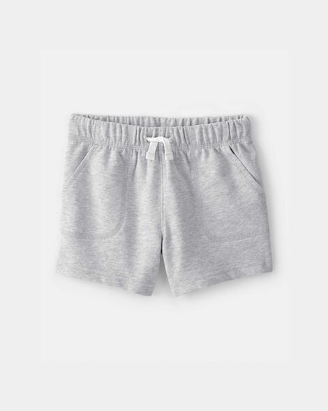 toddler boy french terry shorts - grey