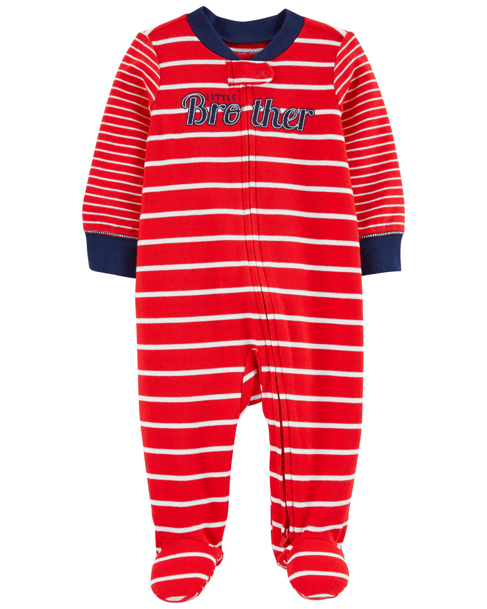 Baby Brother 2 Way Zip Cotton Sleep Play Pajamas