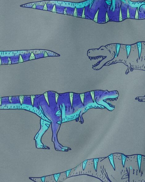 Product image 3 of Boys Dinosaur Swim Trunks - Grey