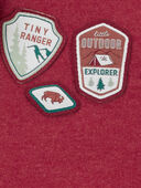Red - Baby 3-Piece Camping Ranger Little Vest Outfit Set, Selected