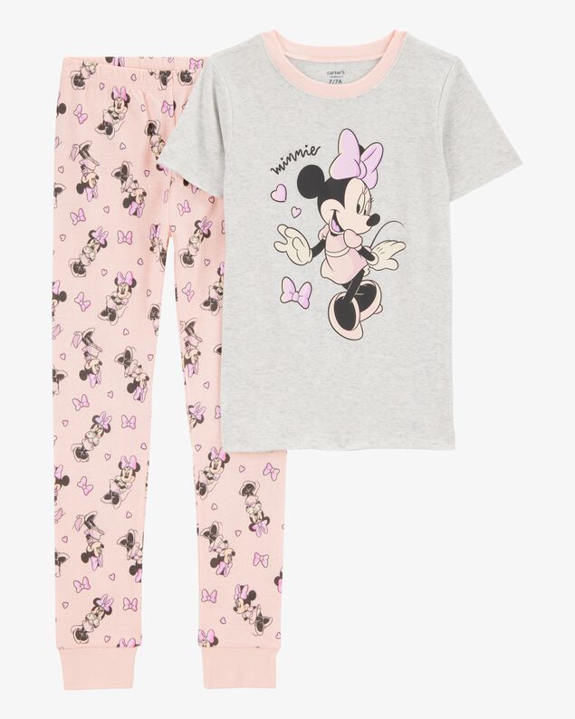 Product image 1 of Kid Minnie Mouse Snug Fit Cotton 2-Piece Pajamas