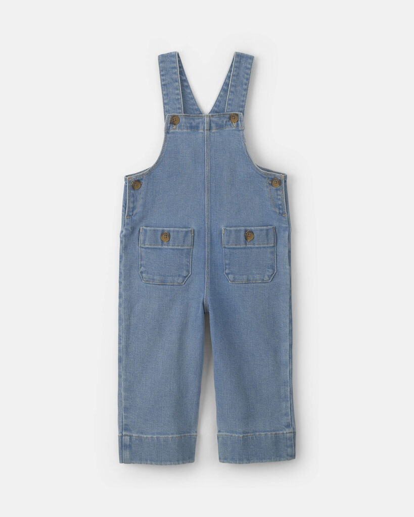 OshKosh B'gosh Toddler Girl Denim Overalls - Medium Wash 12M Medium Wash