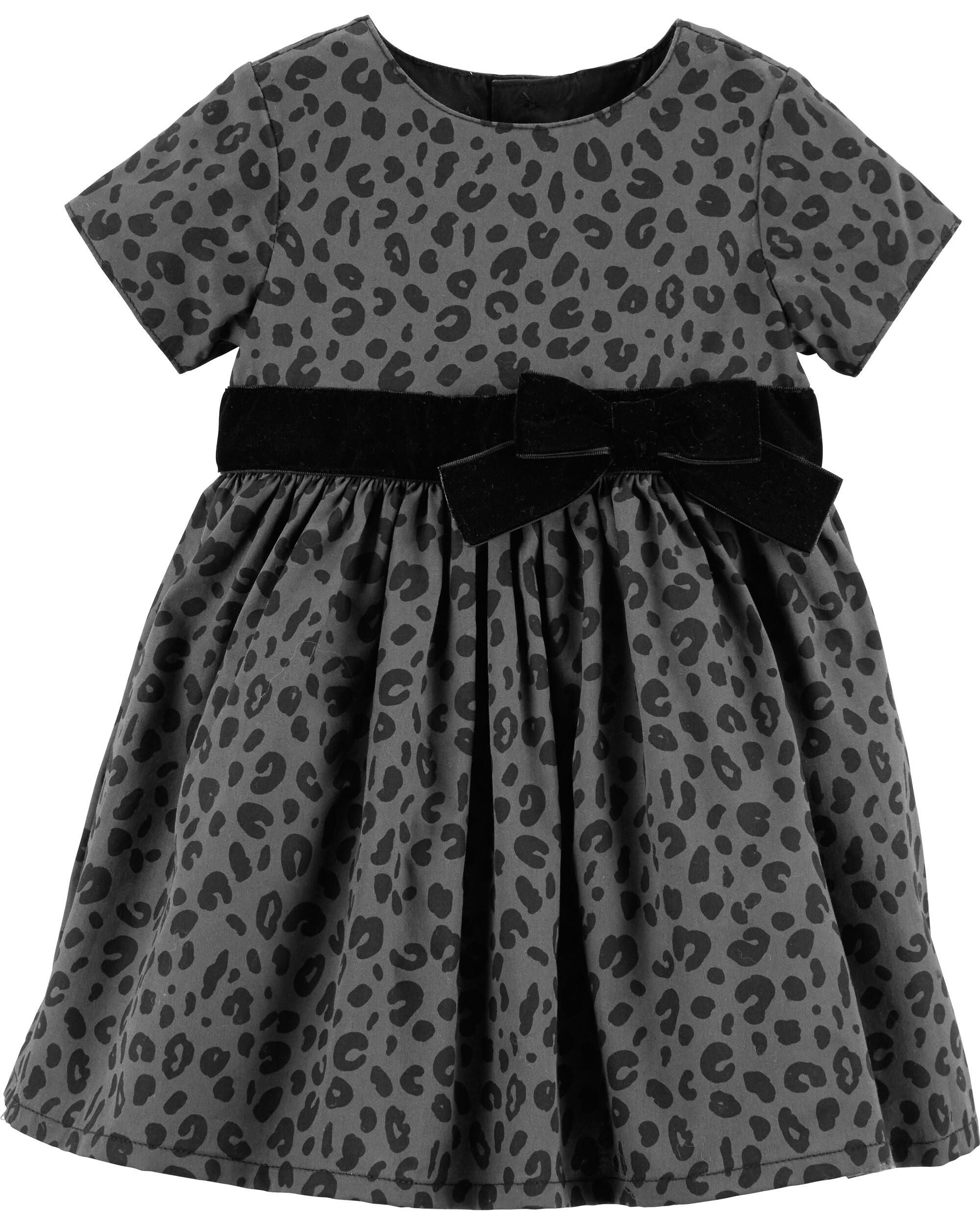 baby girl animal print dress