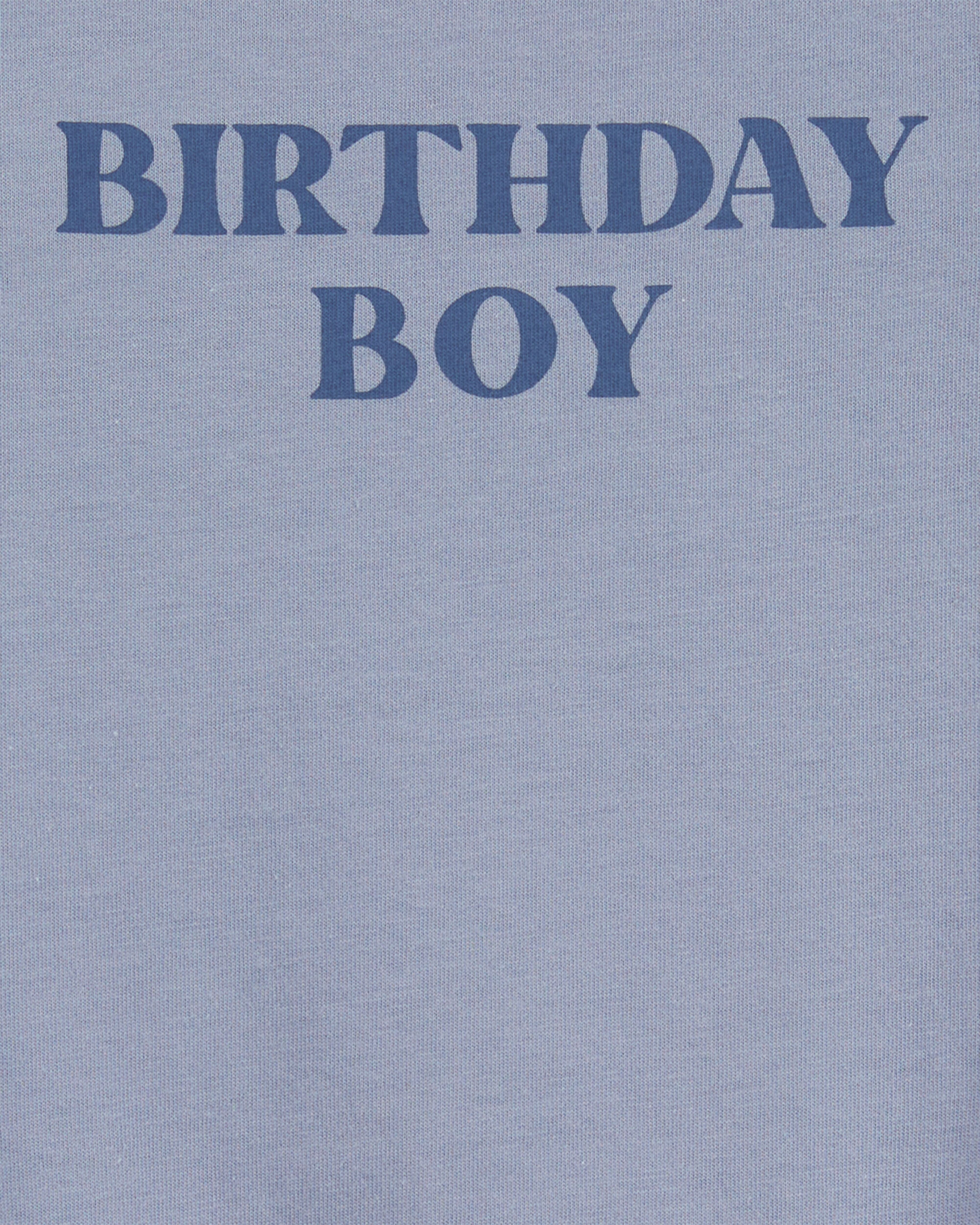 Baby Birthday Boy Short-Sleeve Bodysuit - Blue