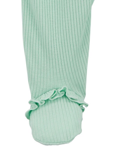  Product image 3 of Baby Textured 2-Way Zip Sleep & Play Pajamas
