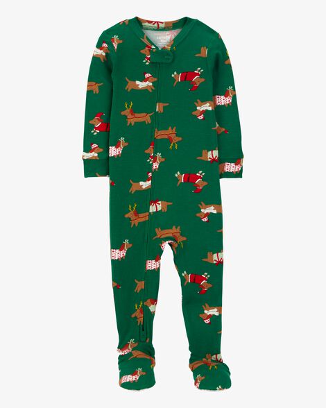  Product image 1 of Baby 1-Piece Christmas Dog PurelySoft Footie Pajamas