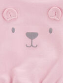 Pink - Baby 3-Piece Bear Little Cardigan Set, Selected