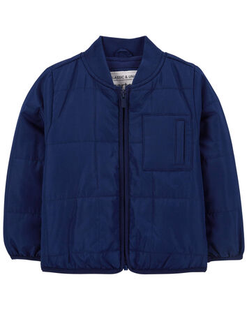Toddler Quilted Bomber Jacket