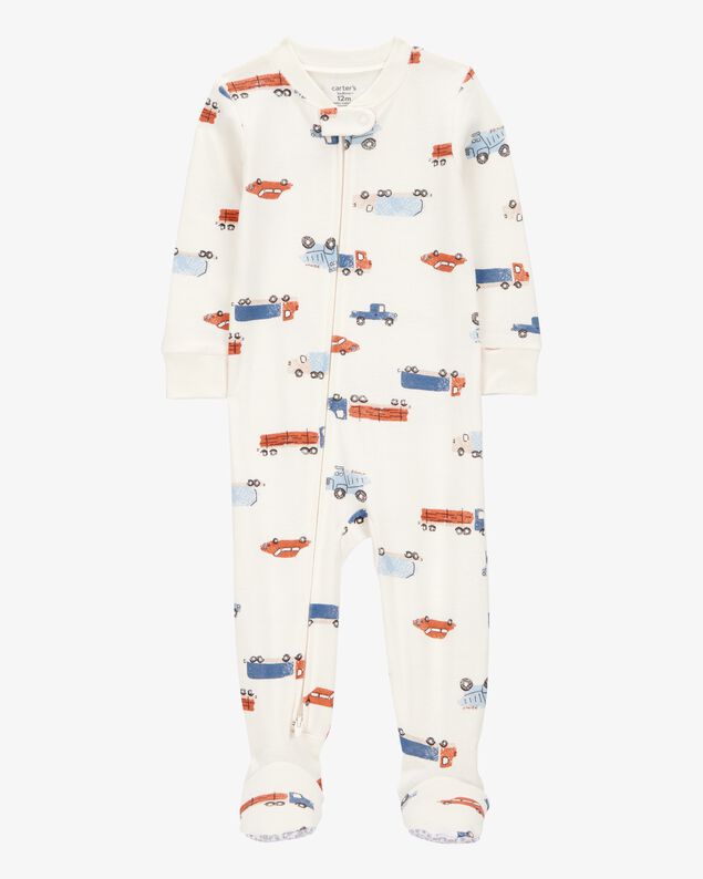 Product image 1 of Toddler Boy 1-Piece Car Print 100% Snug Fit Cotton Footie Pajamas