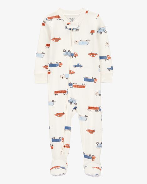 Product image 1 of Toddler Boy 1-Piece Car Print 100% Snug Fit Cotton Footie Pajamas