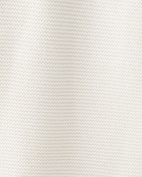  Product image 4 of Baby Organic Cotton Signature Stitch Blanket in Cream