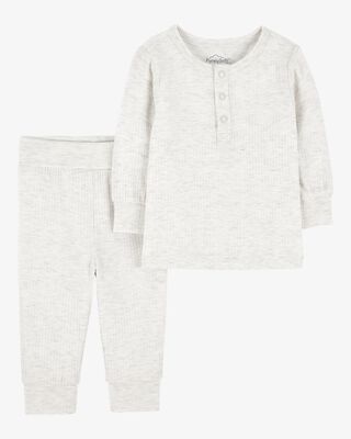 Product image 1 of Baby 2-Piece PurelySoft Outfit Set - Grey
