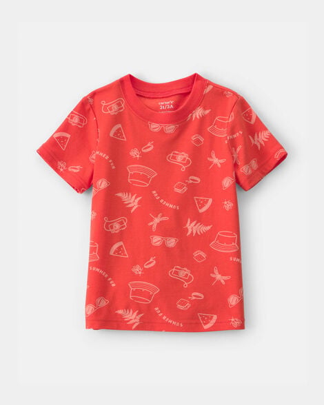 toddler summer tee - orange
