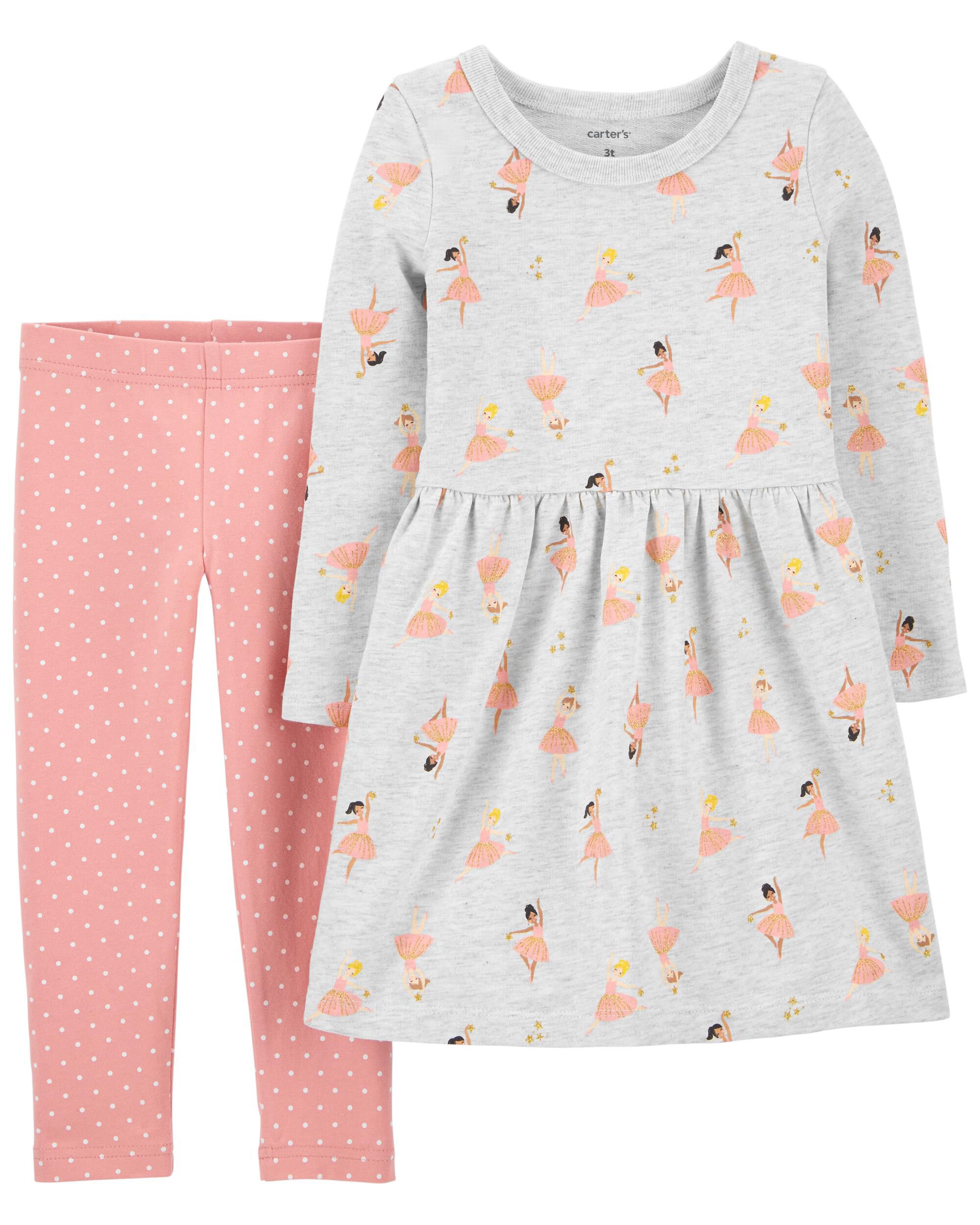 *CLEARANCE* 2-Piece Dancer Dress & Legging Set