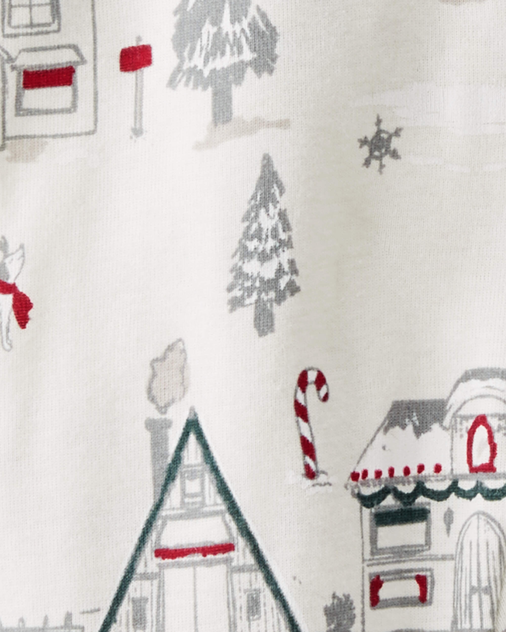 Baby Organic Cotton Sleep & Play Pajamas Winter Village