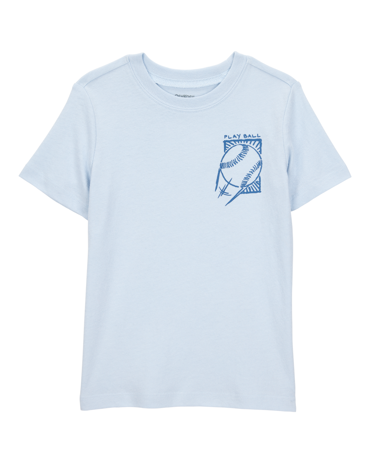 Toddler Baseball-Print Short-Sleeve Graphic Tee - Blue