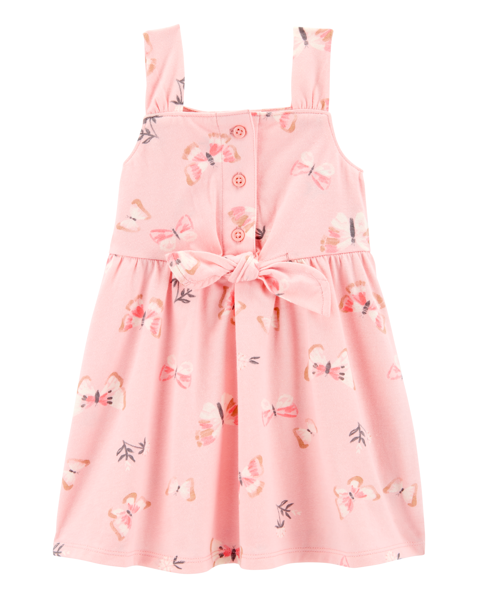 Baby Butterfly Tank Dress - Pink