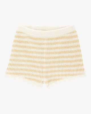 Product image 1 of Baby Knit Striped Shorts - Yellow