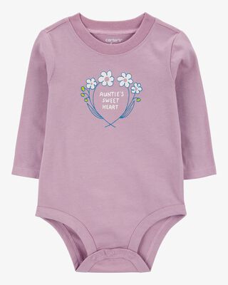 Product image 1 of Baby Auntie's Sweetheart Long-Sleeve Bodysuit 
