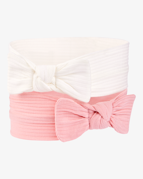 baby girl 2-pack purelysoft headwraps - pink