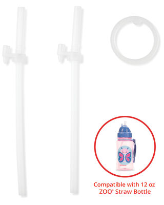 Product image 1 of Zoo Straw Bottle (12 oz) Extra Straws - 2-Pack