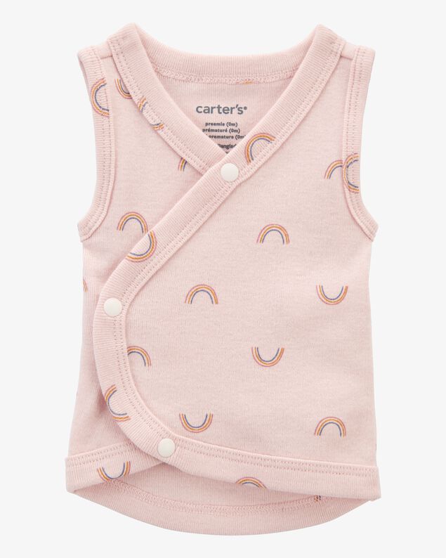 Product image 1 of Baby Girl Preemie Rainbow Cotton Tank - Pink