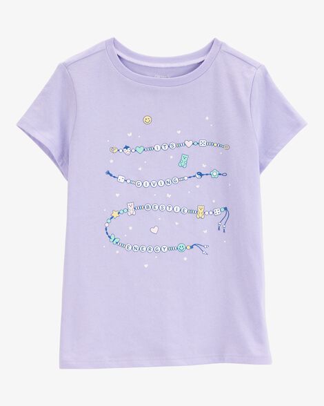  Product image 1 of Kid Friendship Bracelet Short-Sleeve Graphic Tee - Blue