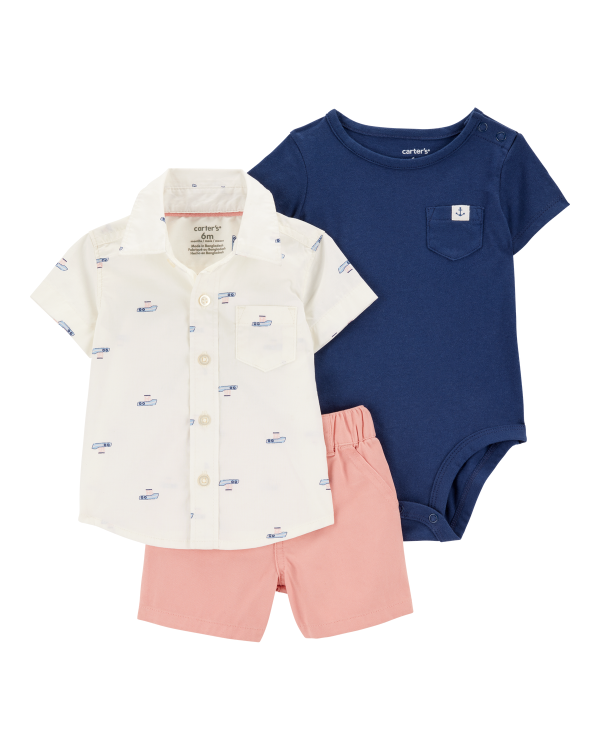 Lovely Littles - The Printed 3PC Set - Paige Blue