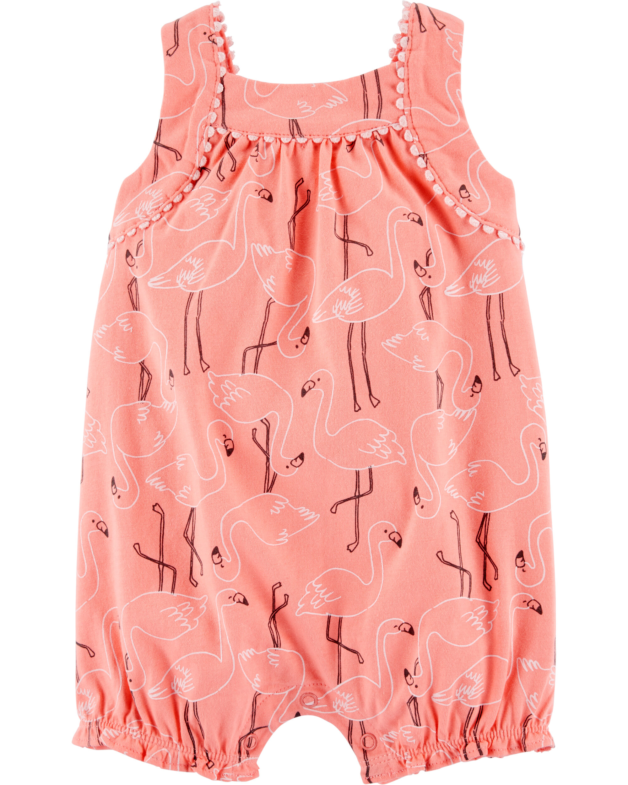 flamingo romper baby