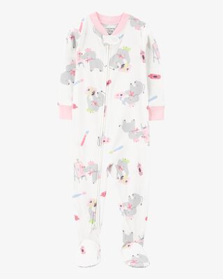 Product image 1 of Baby 1-Piece Elephant 100% Snug Fit Cotton Footie Pajamas