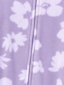 Purple - Baby 1-Piece Floral Fleece Footie Pajamas, Selected